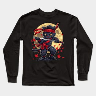 Cat Ninja Stealth Feline Agility Long Sleeve T-Shirt